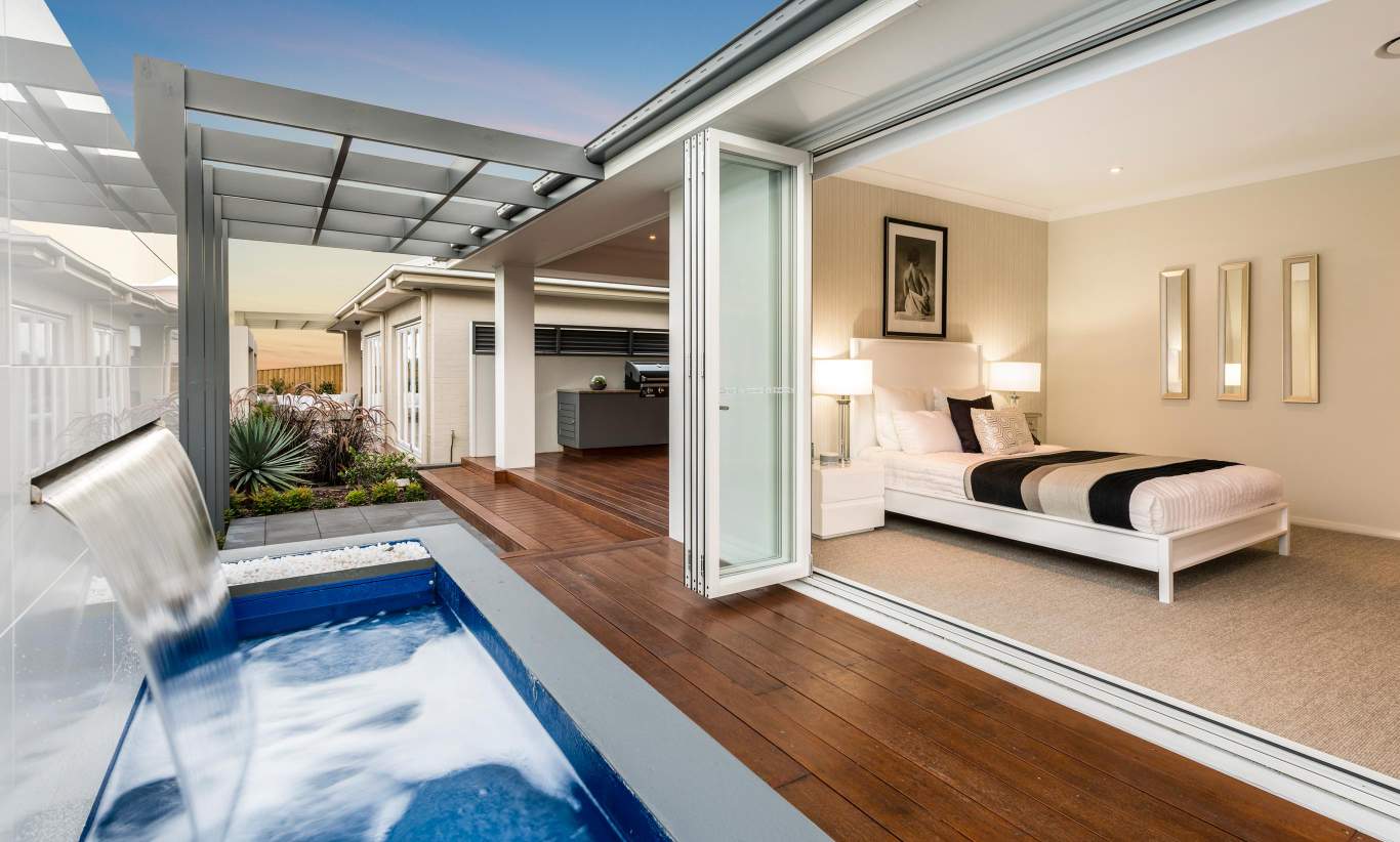 Alfresco & Master Suite, Santorini Display Home, Shell Cove - McDonald Jones