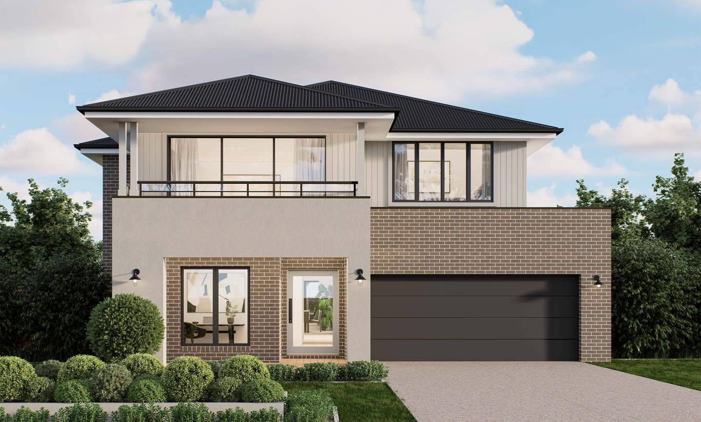 Allora - Gregson Facade two storey home design allora gregson facade