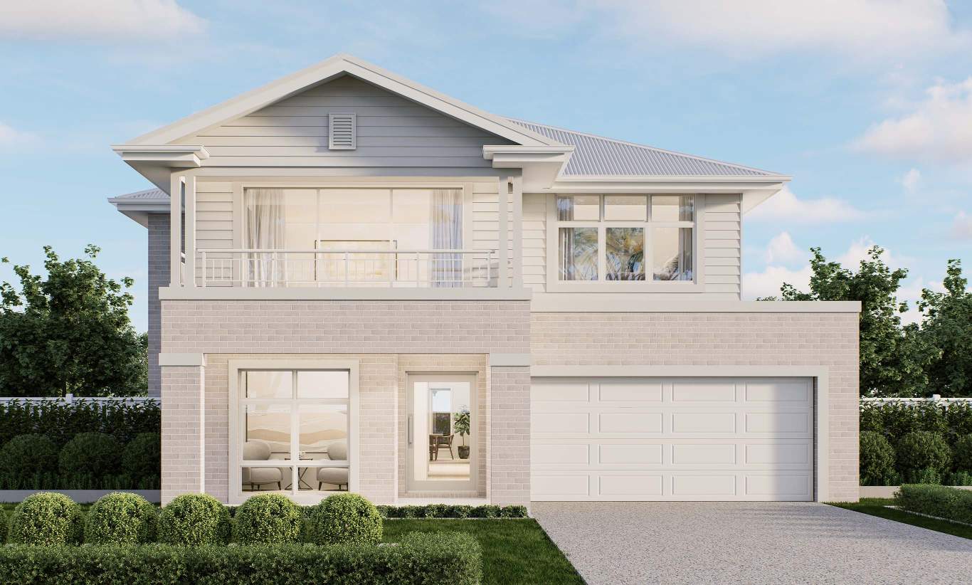 Allora - Hampton Facade two storey home design allora hampton facade