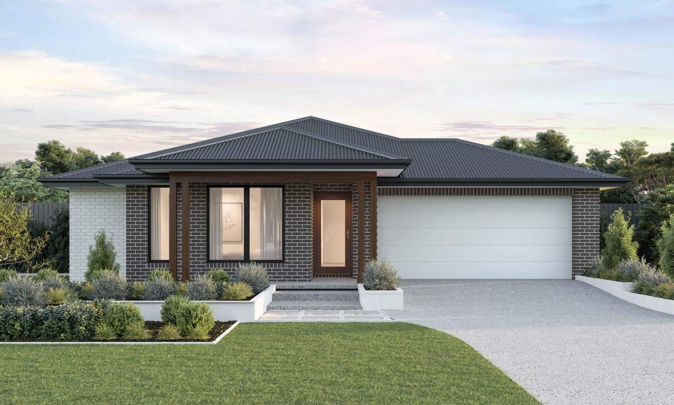 single storey home design amalfi everyday highland facade