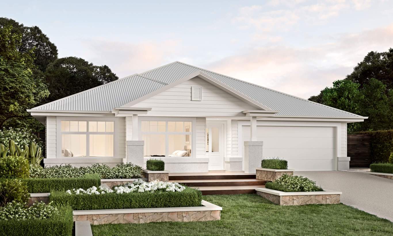 anchorage single level home design hampton facade