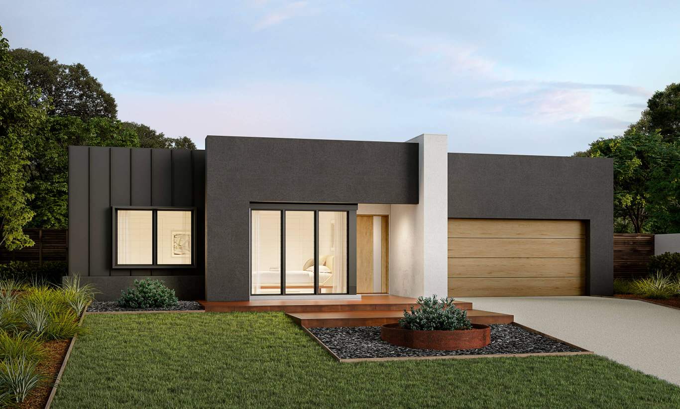 single level home design anchorage lumiere facade