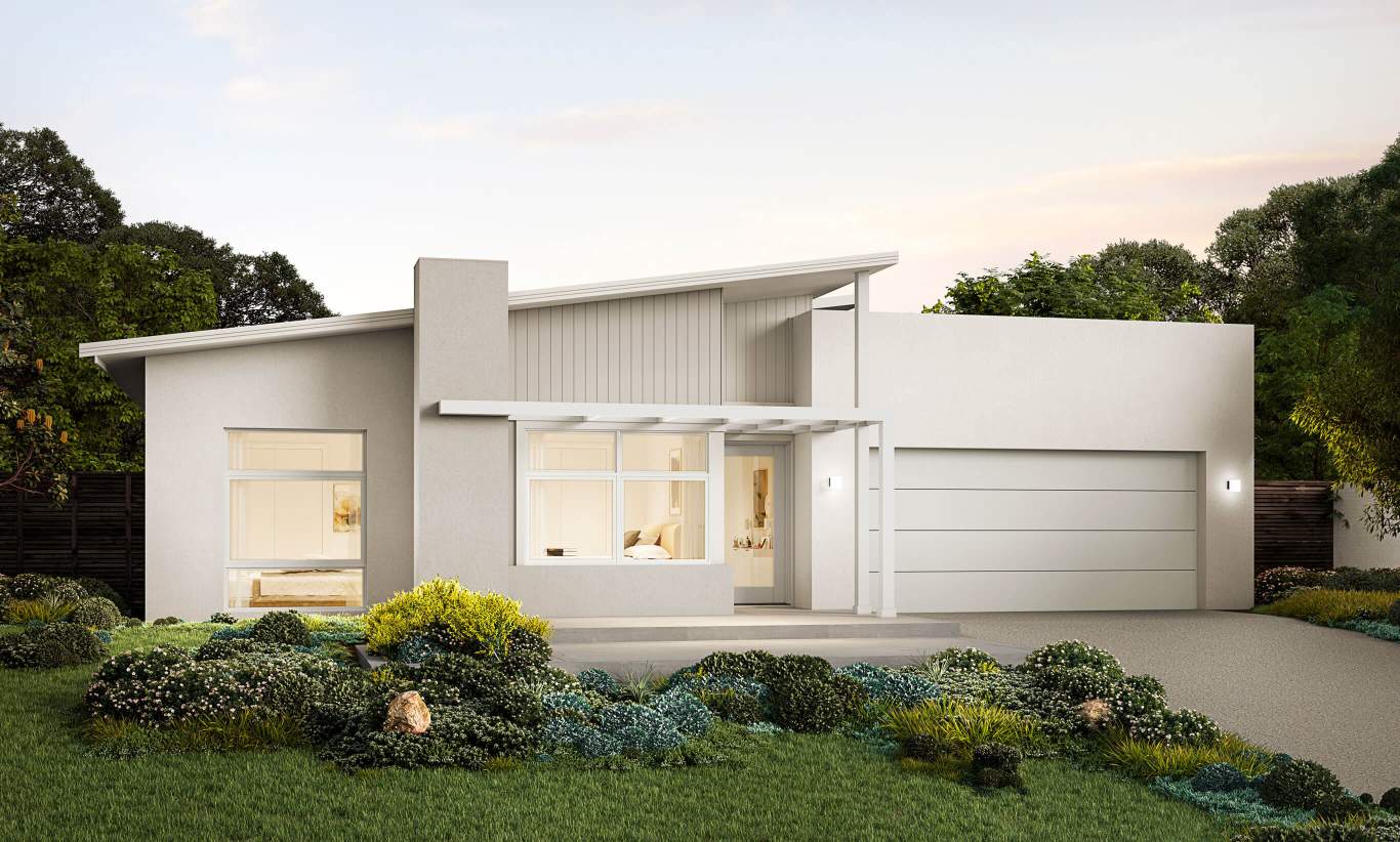 architecturally designed single level home anchorage pacific facade