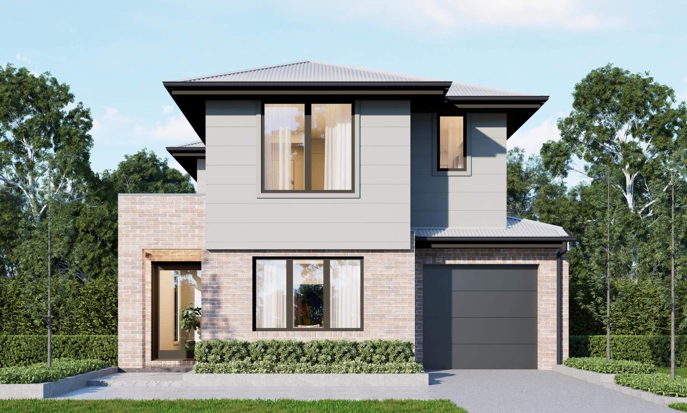 two storey home design aria 28 one classic facade