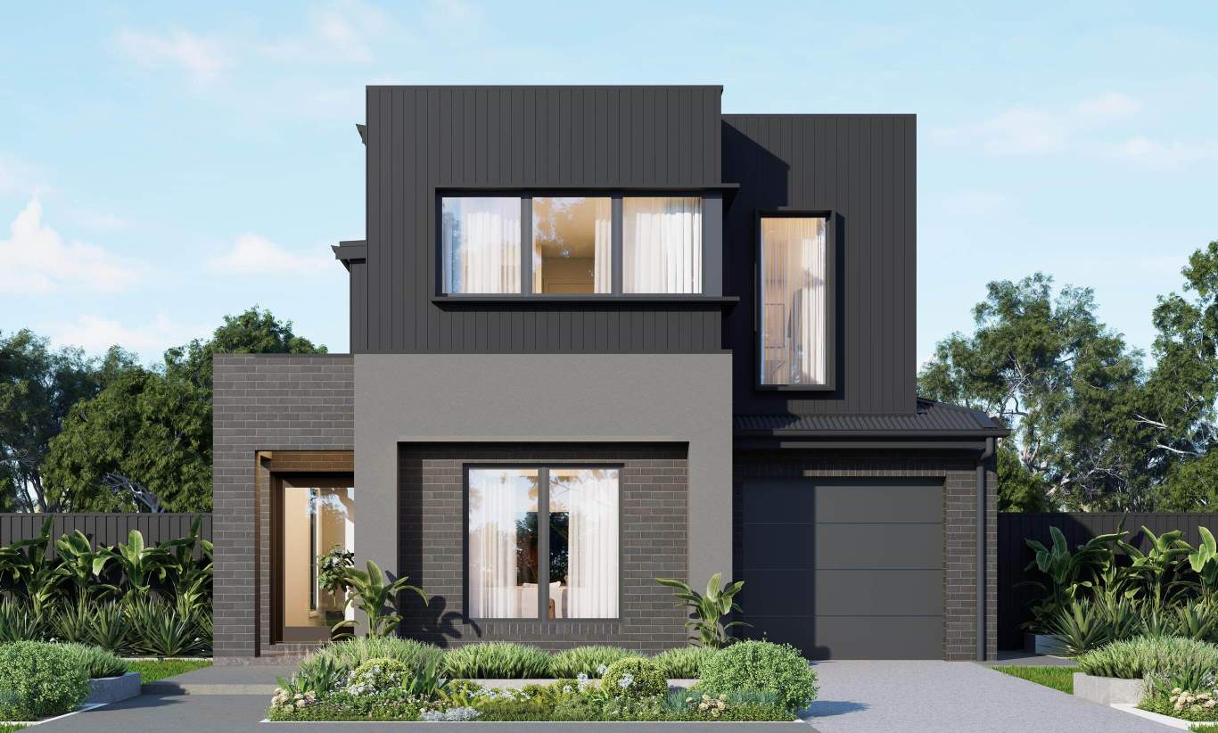 two storey home design aria 28 one crescent facade