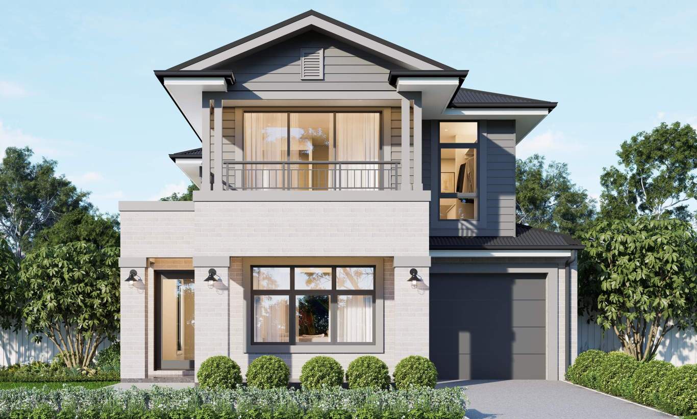 two storey home design aria 28 one hampton facade