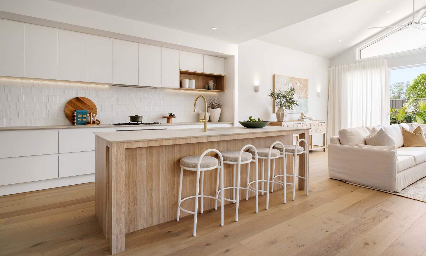 two storey home design aria 28 one kitchen oran park