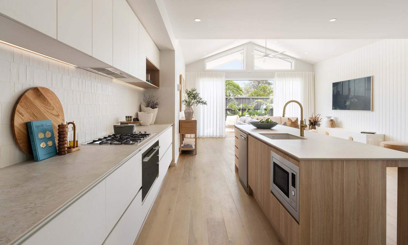 two storey home design aria 28 one kitchen living oran park