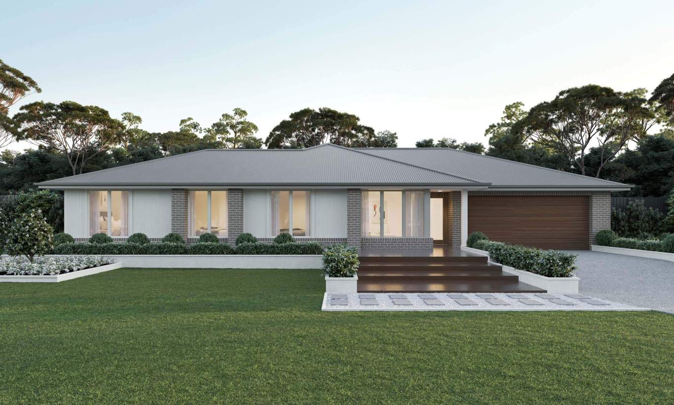 single storey home design everyday azura savannah facade