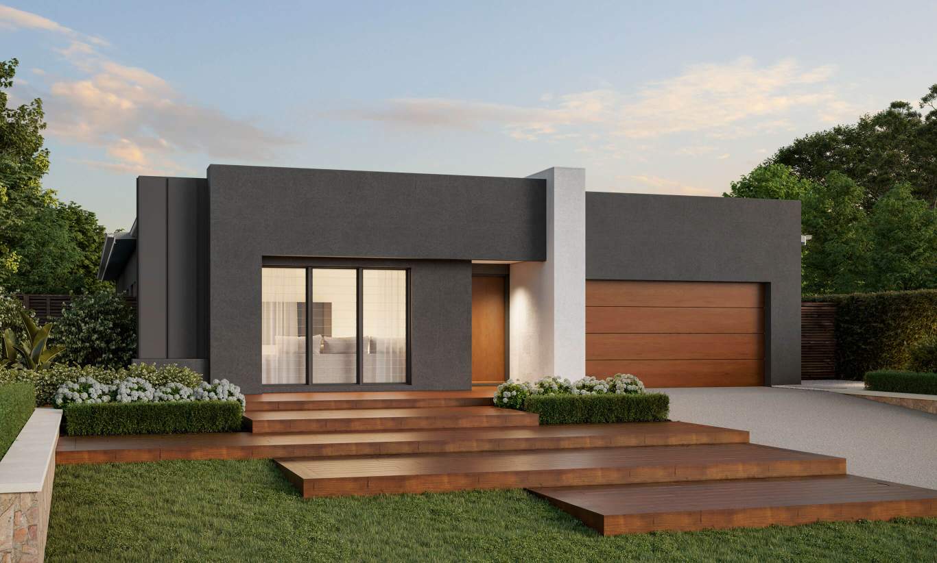 one storey house design bayswater lumiere facade