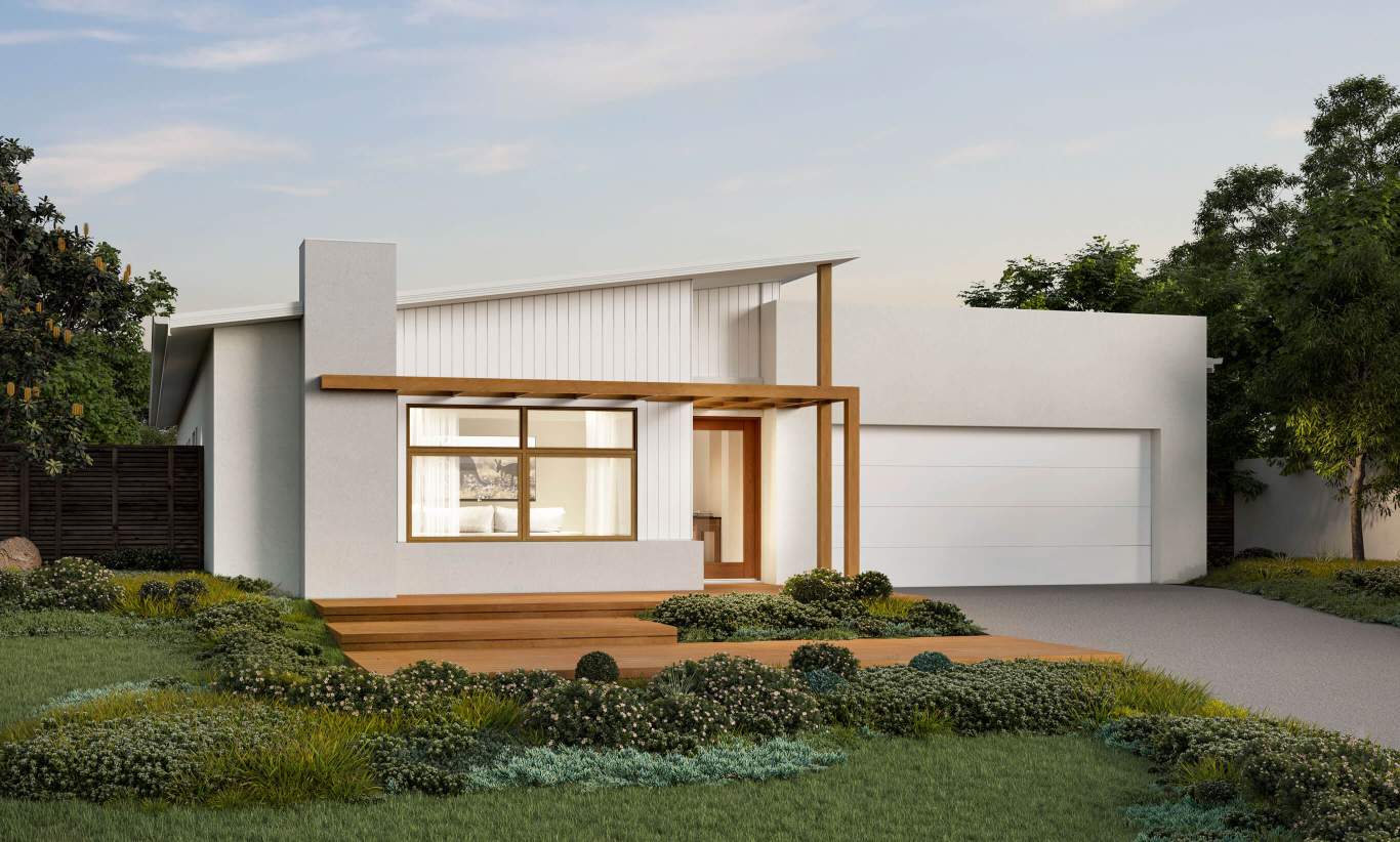 one story home design bayswater pacific facade