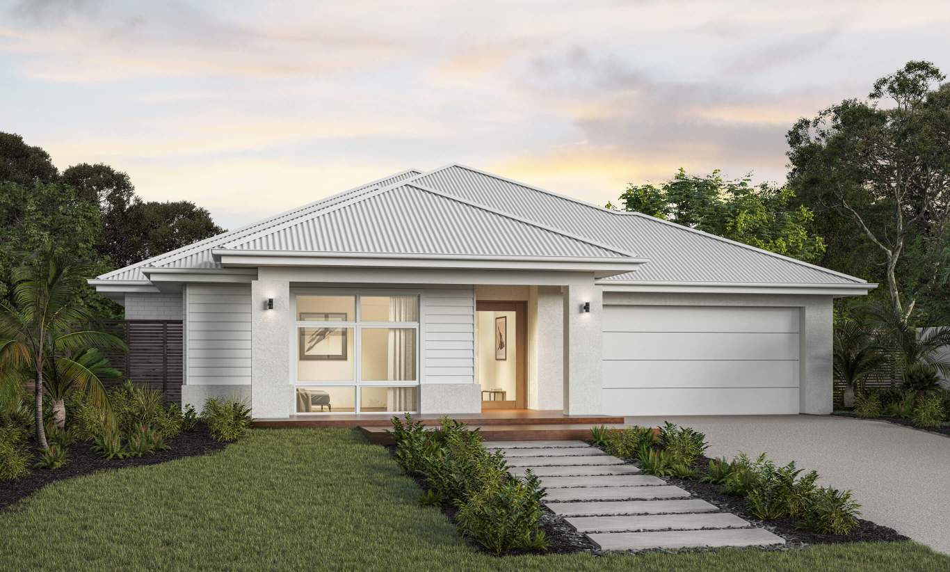 Beachmere - Cascade Facade  single storey home design beachmere cascade facade