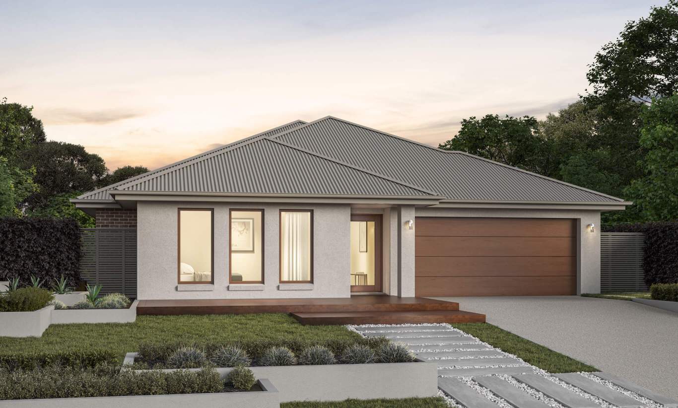 Beachmere - Classic Facade single story home design beachmere classic facade