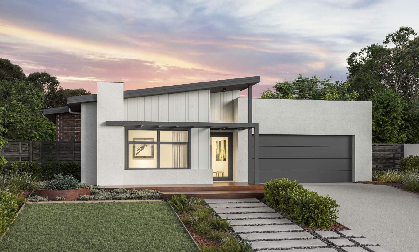 Beachmere - Pacific Facade single storey home design beachmere pacific facade