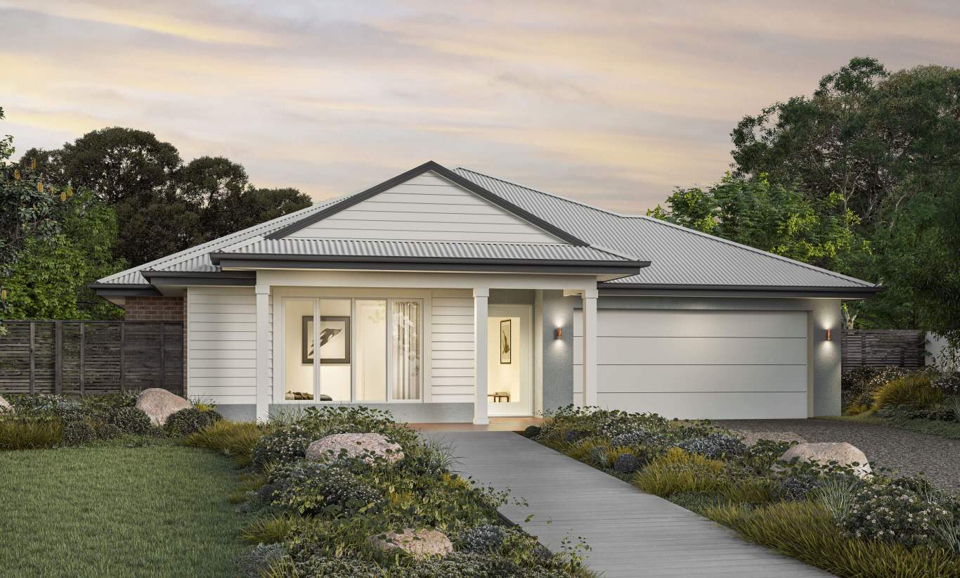 Beachmere - Sanctuary Facade single storey house design beachmere sanctuary facade