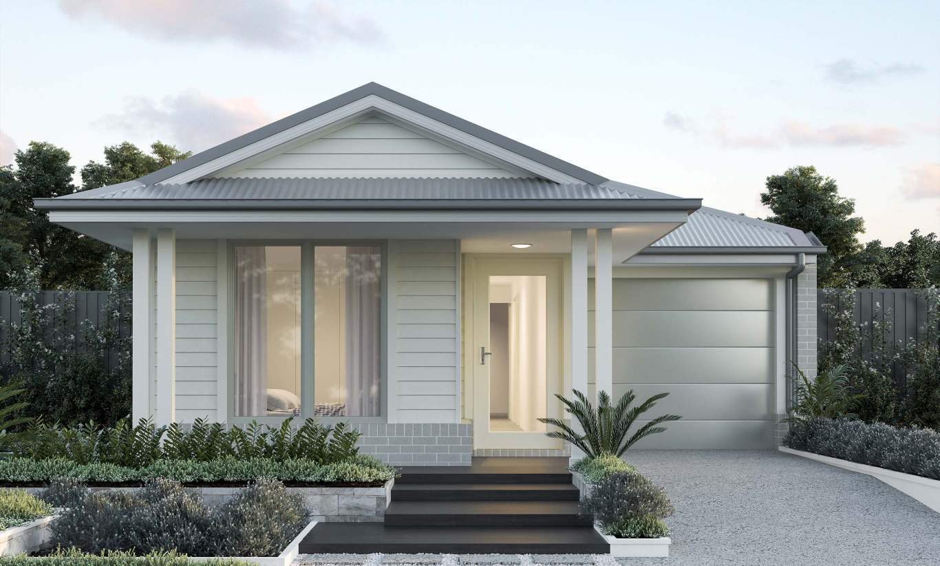 single storey home design benaco one seaspray facade