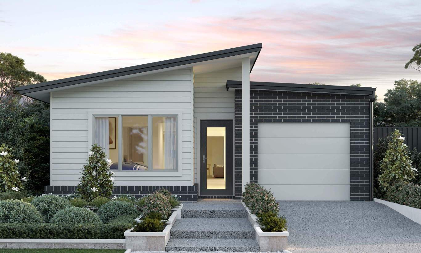 single storey home design everyday camelle alpine facade