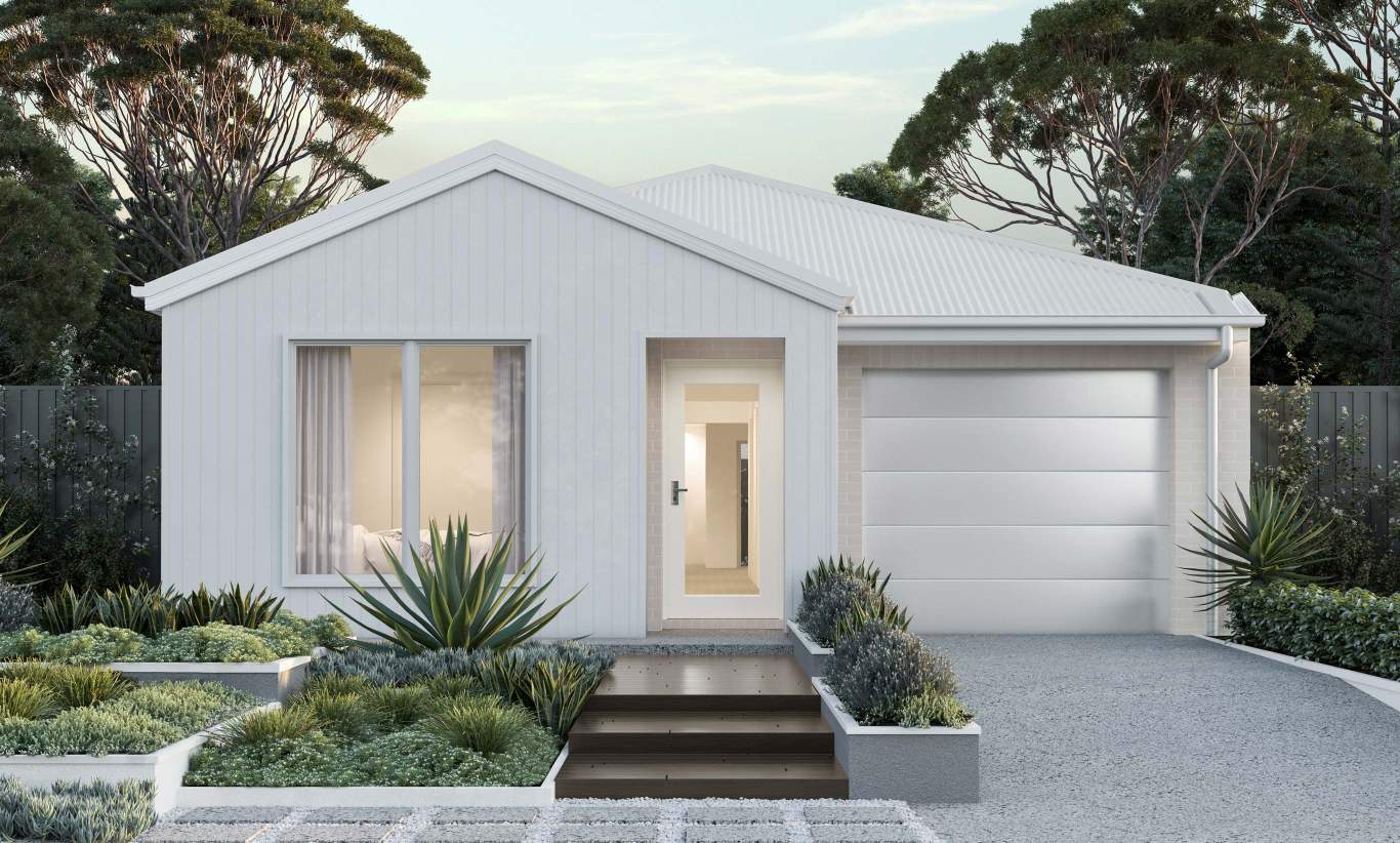 single storey home design camelle nordic facade