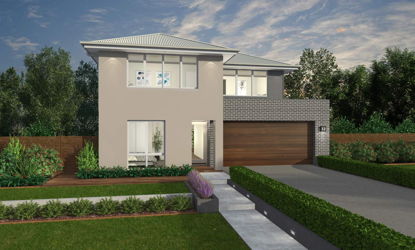 Classic Facade - Lexington 28 Two Storey House - McDonald Jones