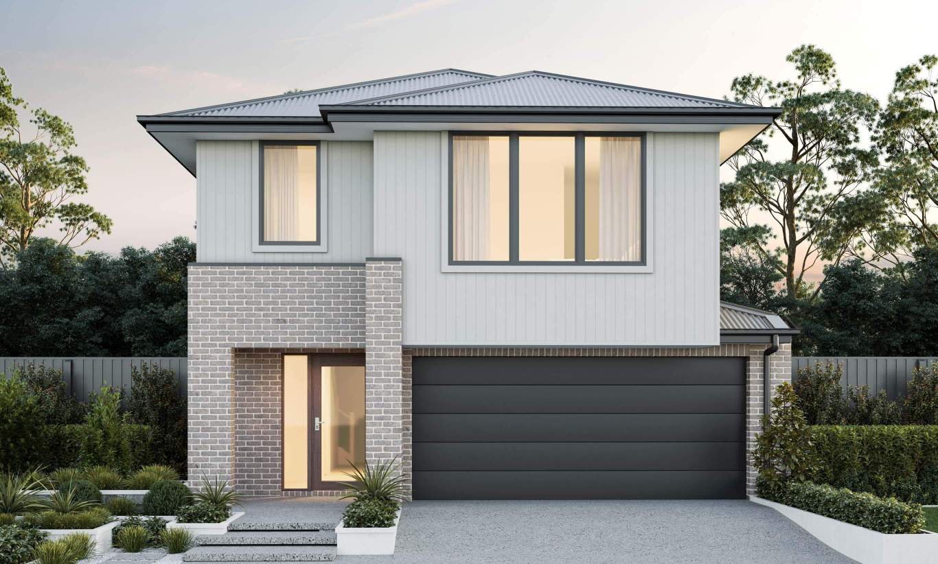 two storey home design everyday clemente wilderness facade