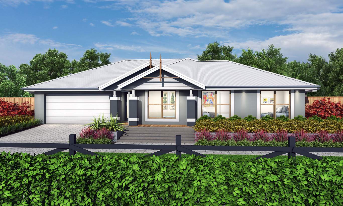 Country Manor Facade - Eaton Home Design - McDonald Jones