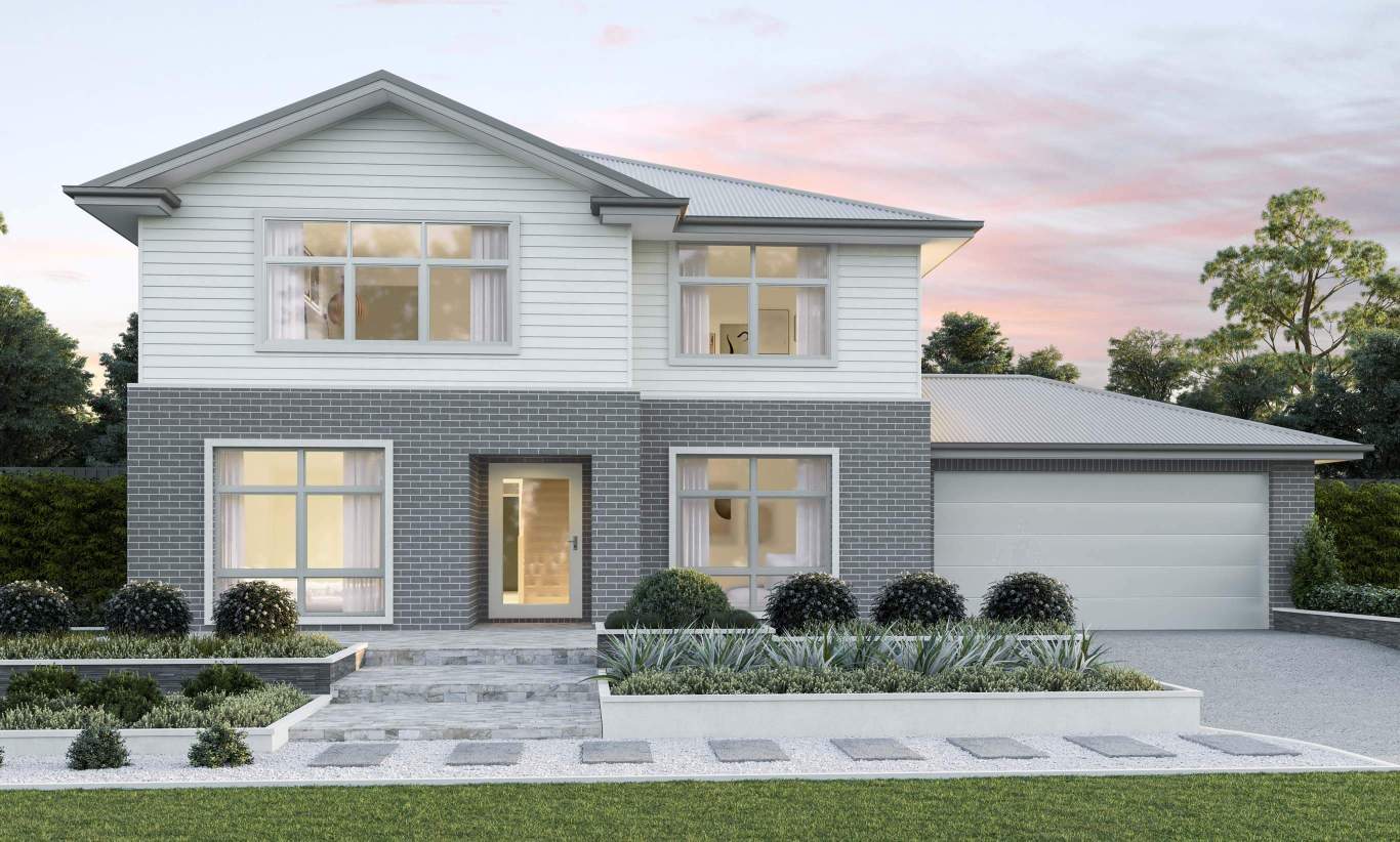 two storey home design everyday enzo five beachside facade