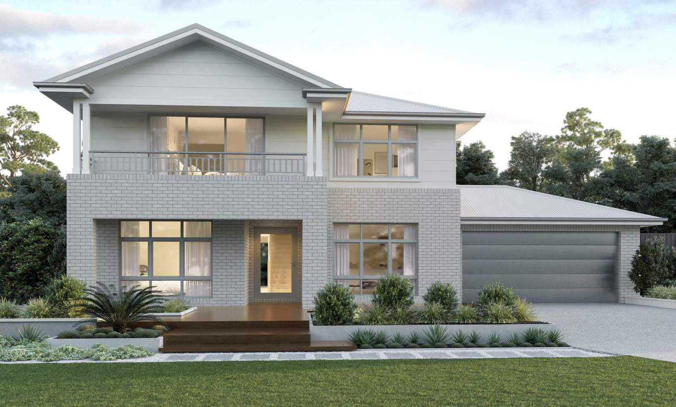 two storey home design everyday enzo five sierra facade