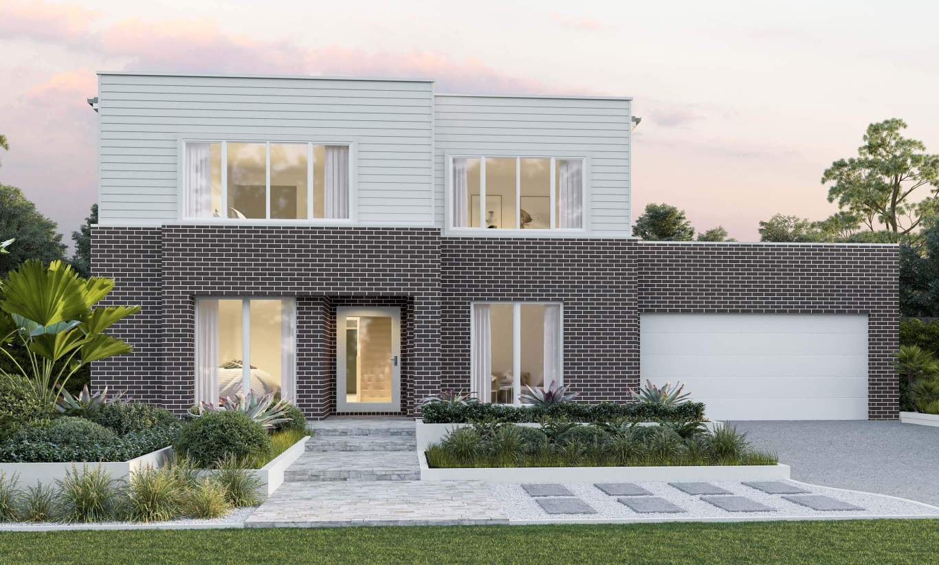 two storey home design everyday enzo five urban facade