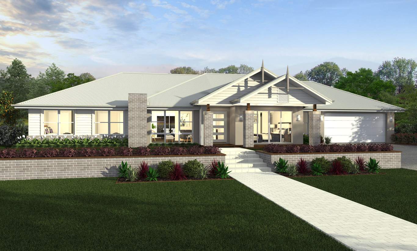 Country Manor Facade - Esperance Acreage Home Design - McDonald Jones