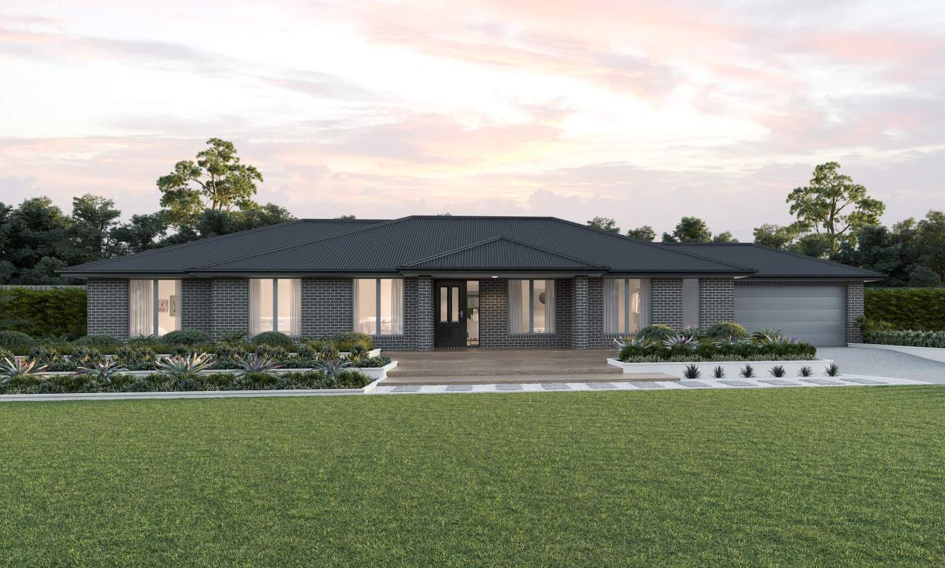 single storey acreage design everyday evora classic facade