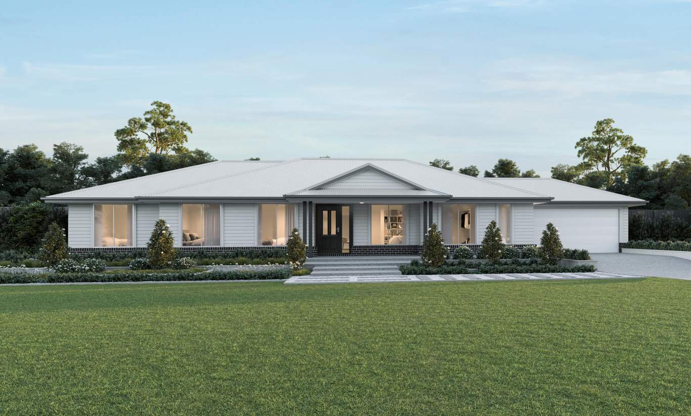 single storey acreage design everyday evora seaspray facade