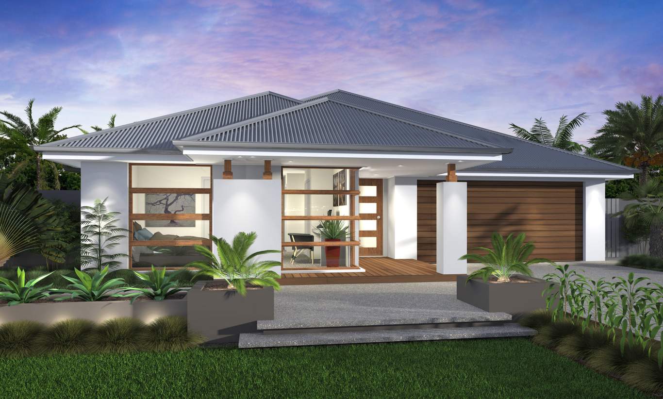 Executive Contemporary Facade, Santorini Manor, McDonald Jones 