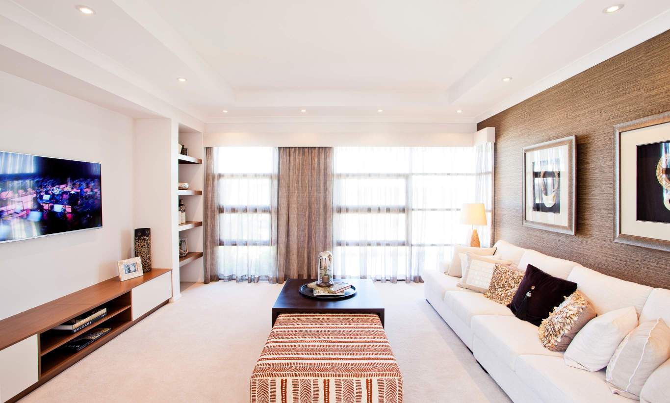 Home Theatre - Monte Carlo Display Home - Fern Bay - McDonald Jones