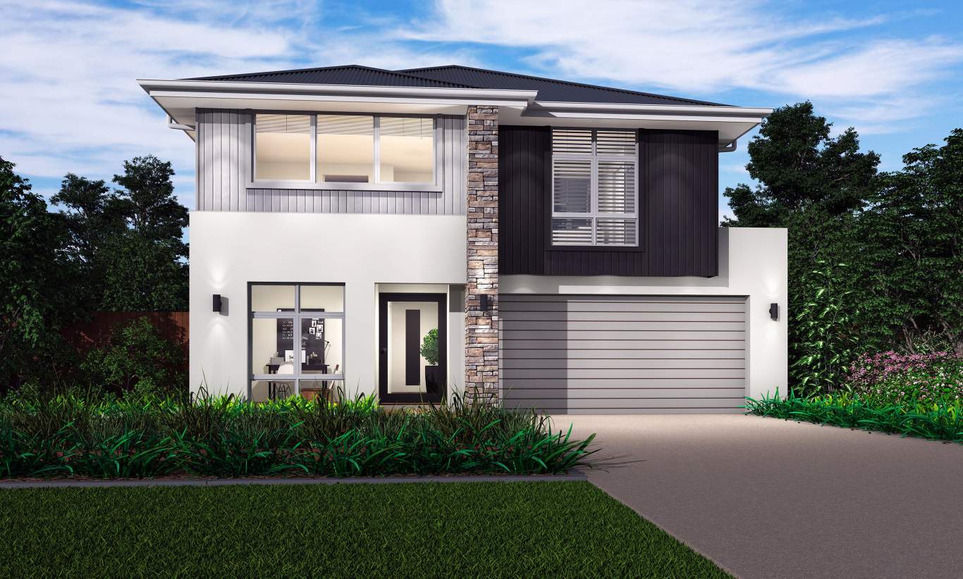 Gibson Facade - St Clair Gibson Facade - St Clair Double Level Home Design - McDonald Jones