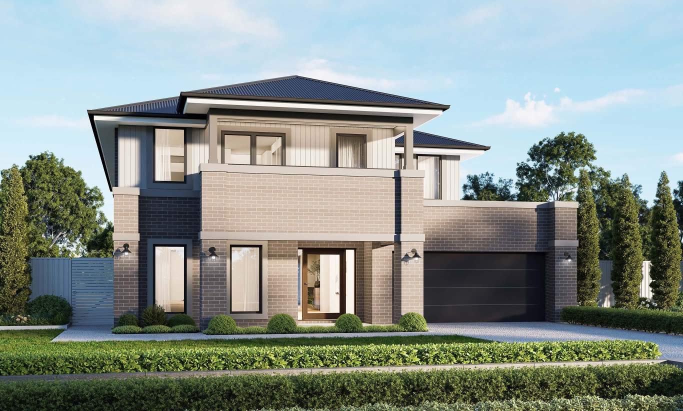Grandeur 42 - Provincial Facade two level house design grandeur 42 one provincial facade