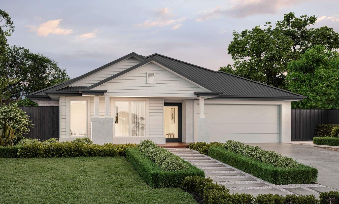 Havana - Whitehaven Facade single storey home design havana whitehaven facade