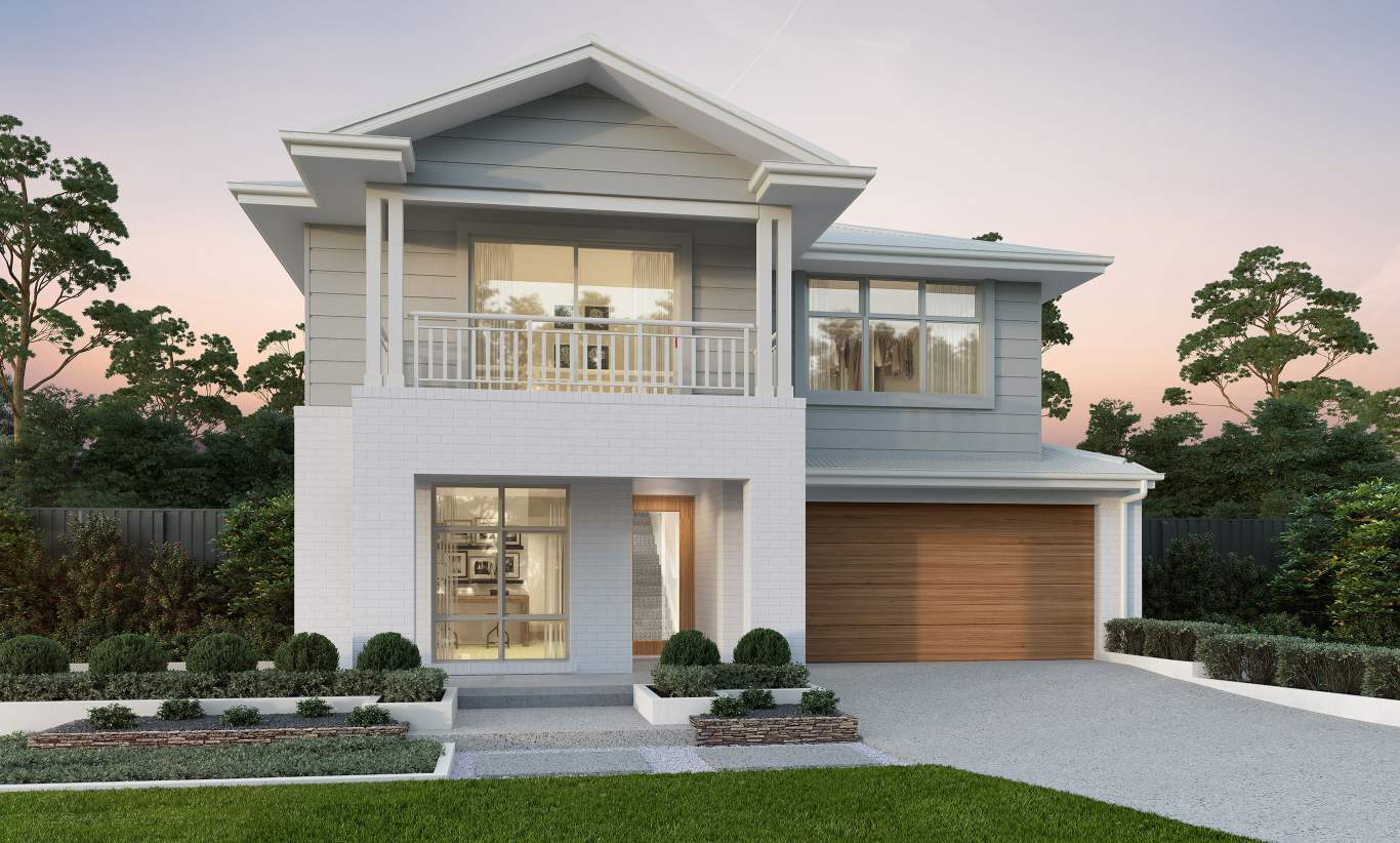 affordable home builders two story kingscliff with eastport facade