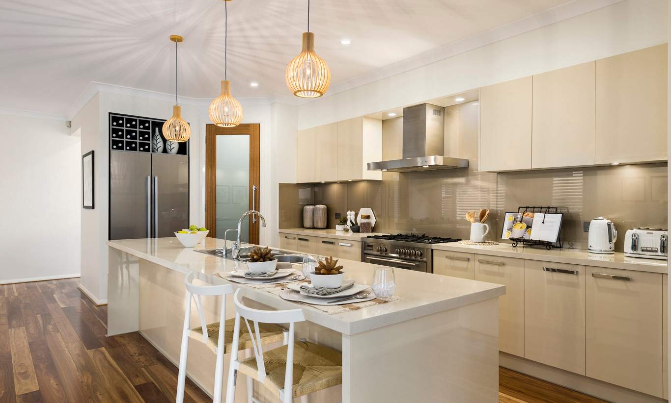 Kitchen, Monte Carlo Display Home at Home World 5 - McDonald Jones