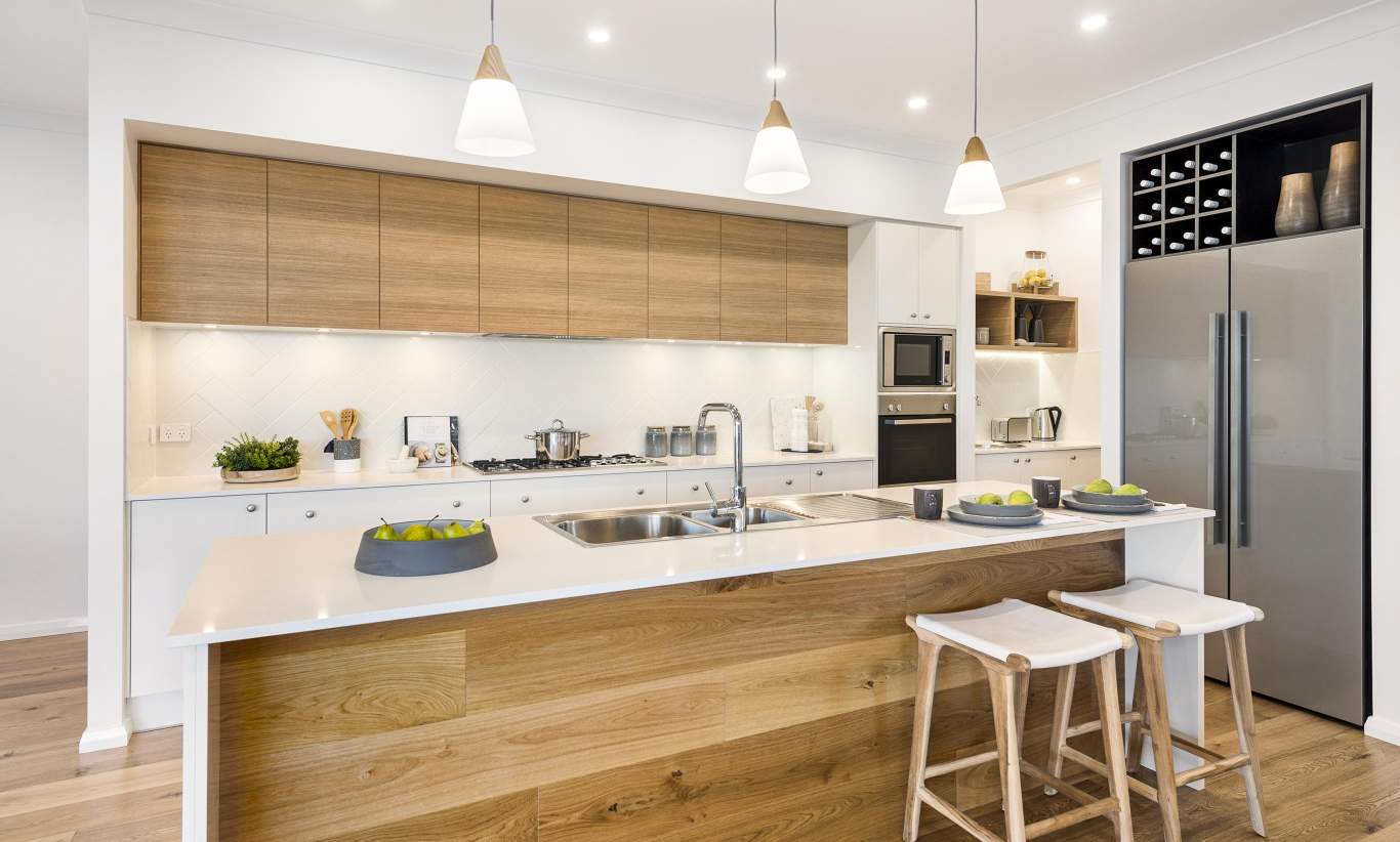 Kitchen, Portsea One Display Home, Wallis Creek, by McDonald Jones