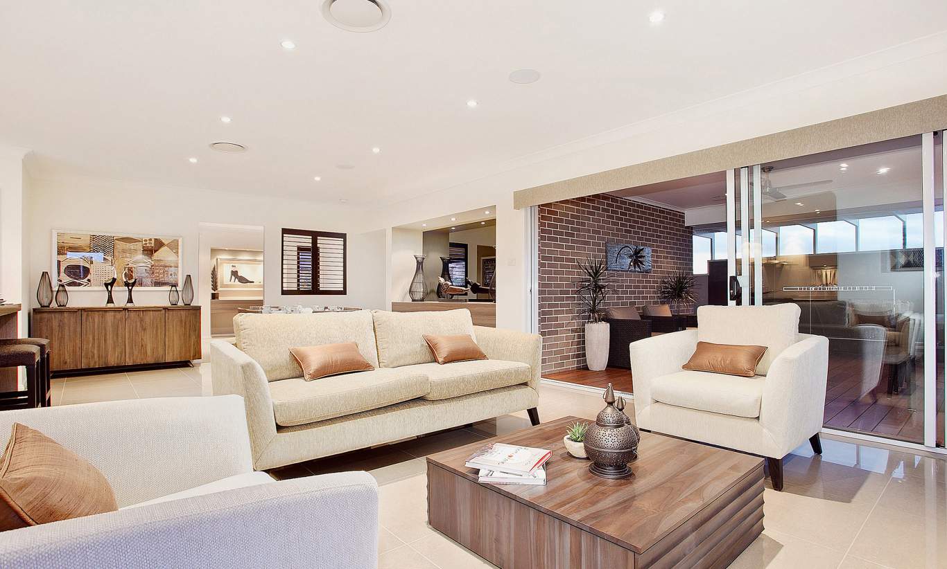 Living, Alfresco - Santorini Display Home - Woongarah - McDonald Jones