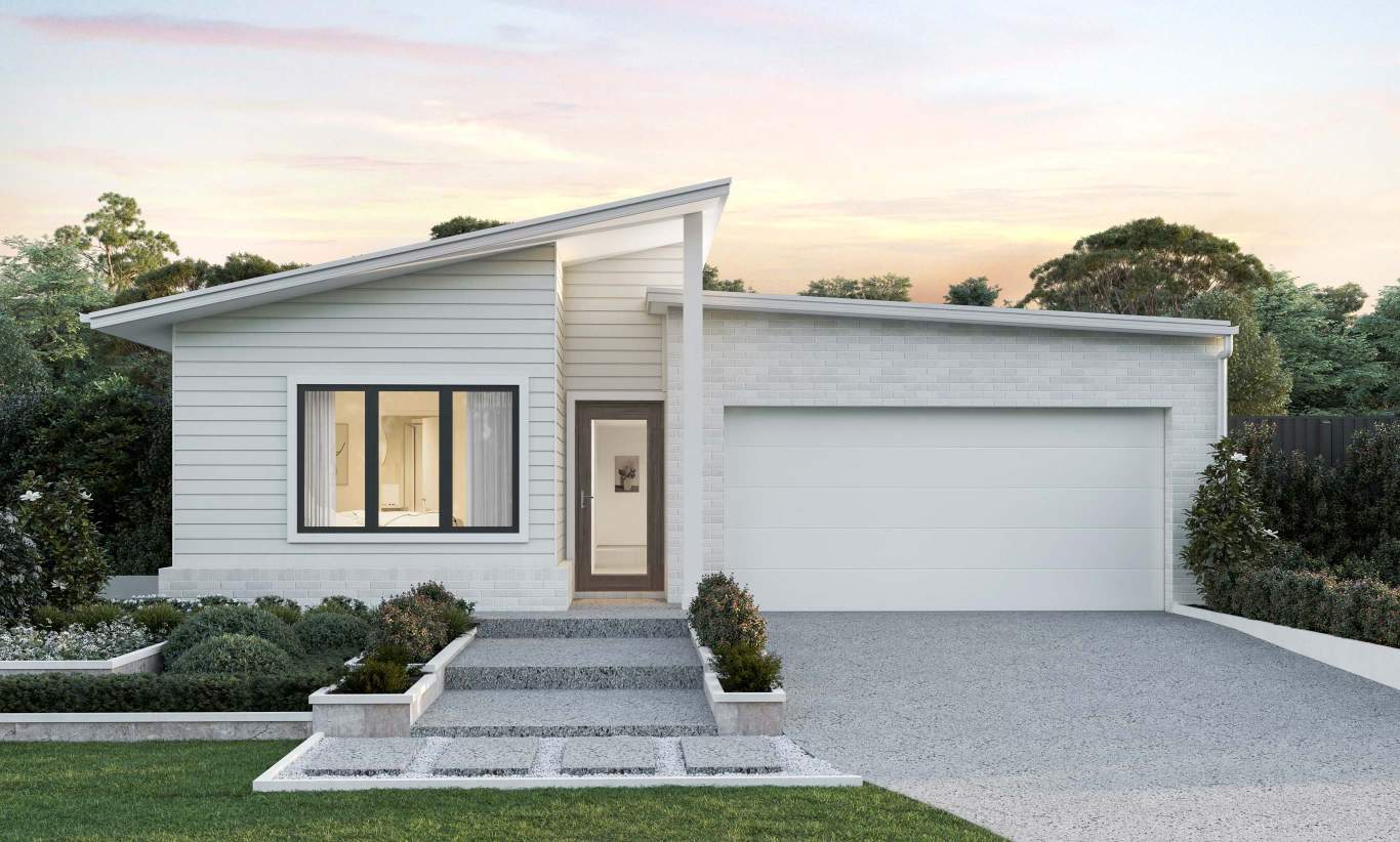 single storey home design everyday lucia alpine facade