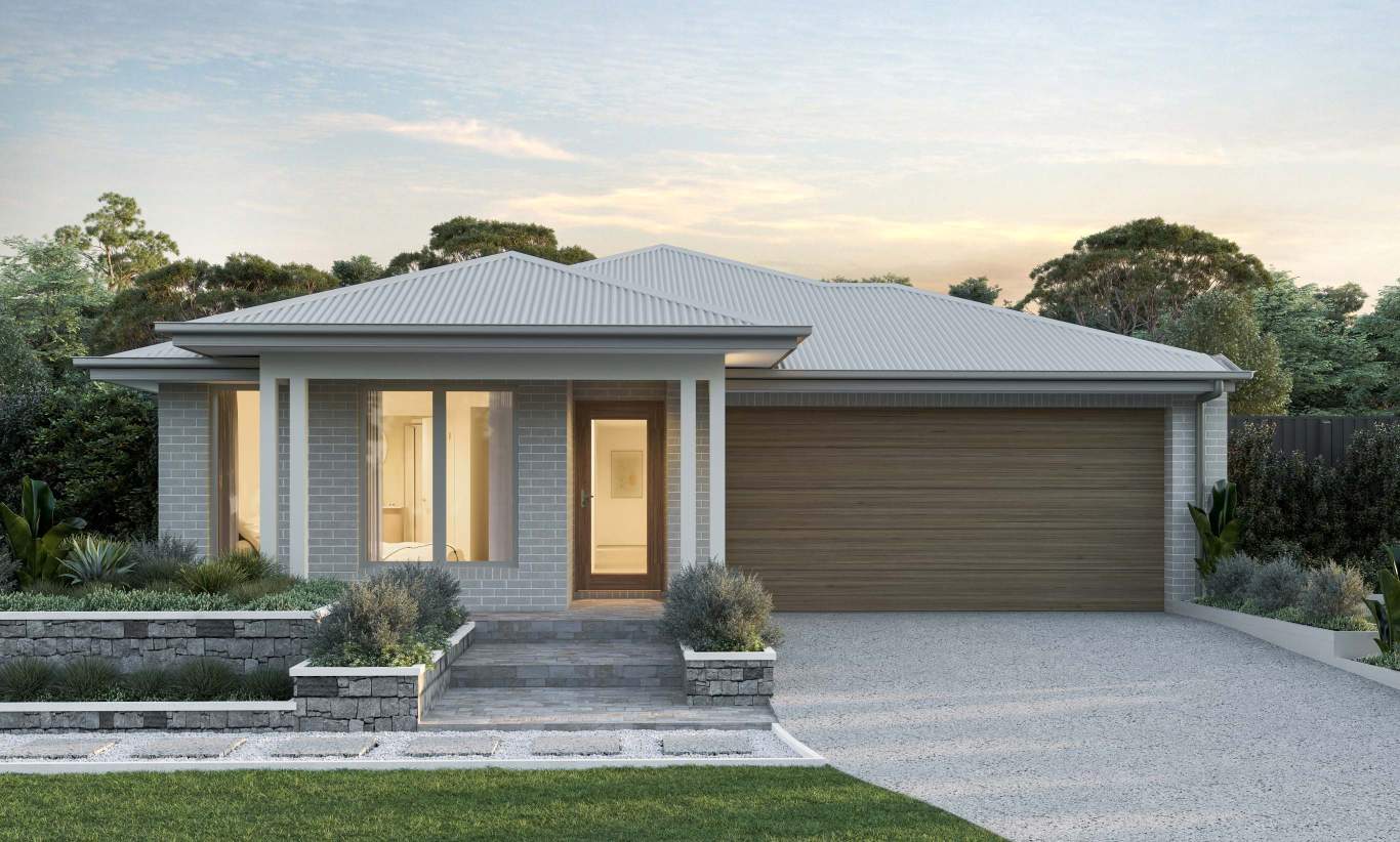 single storey home design everyday lucia highland facade