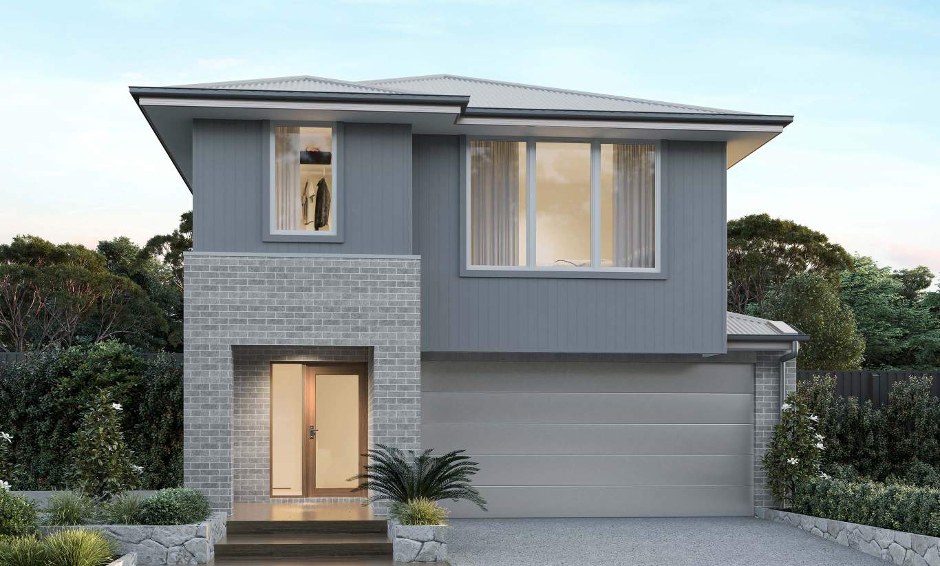 two storey home design everyday luka wilderness facade