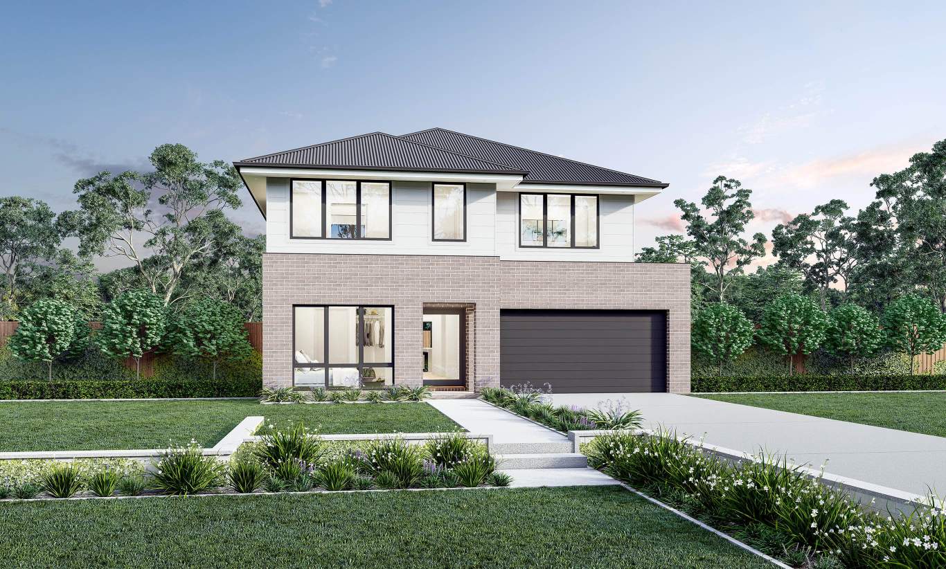 Classic Facade - Manhattan 38 double storey home design manhattan 38 with classic facade