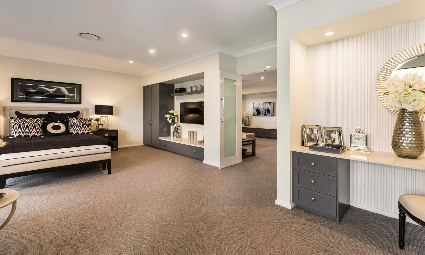 Master Bedroom - Tallavera Master Bedroom - Tallavera Luxury 2 Storey Home - McDonald Jones