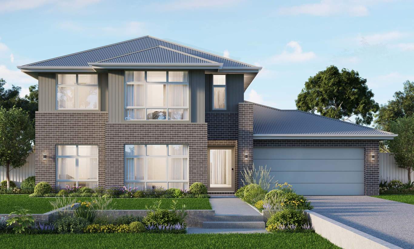 Mayfair - Armstrong Facade two storey home design mayfair armstrong facade