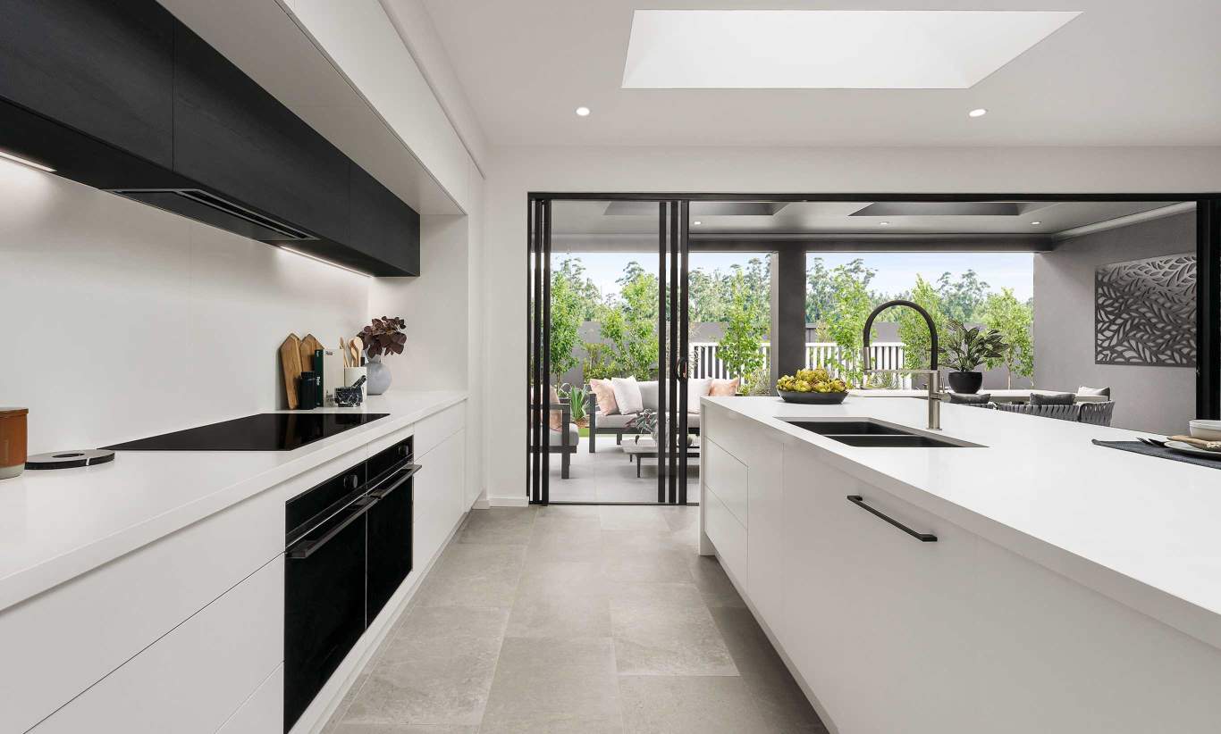 one storey home design miami executive kitchen and alfresco homeworld leppington 
