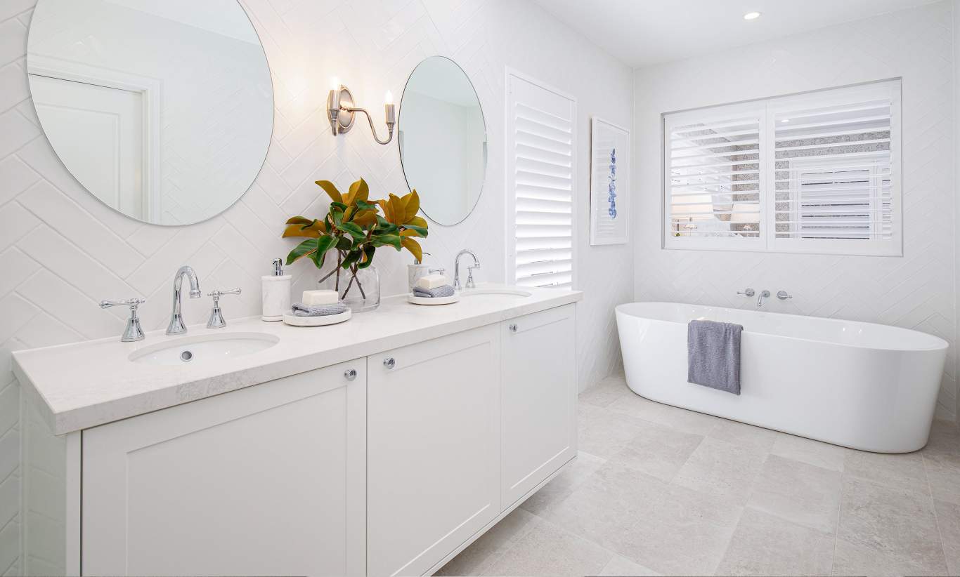 Beauitful Master Ensuite in McDonald Jones Hamptons styled Panorama 39 at Waterford Living