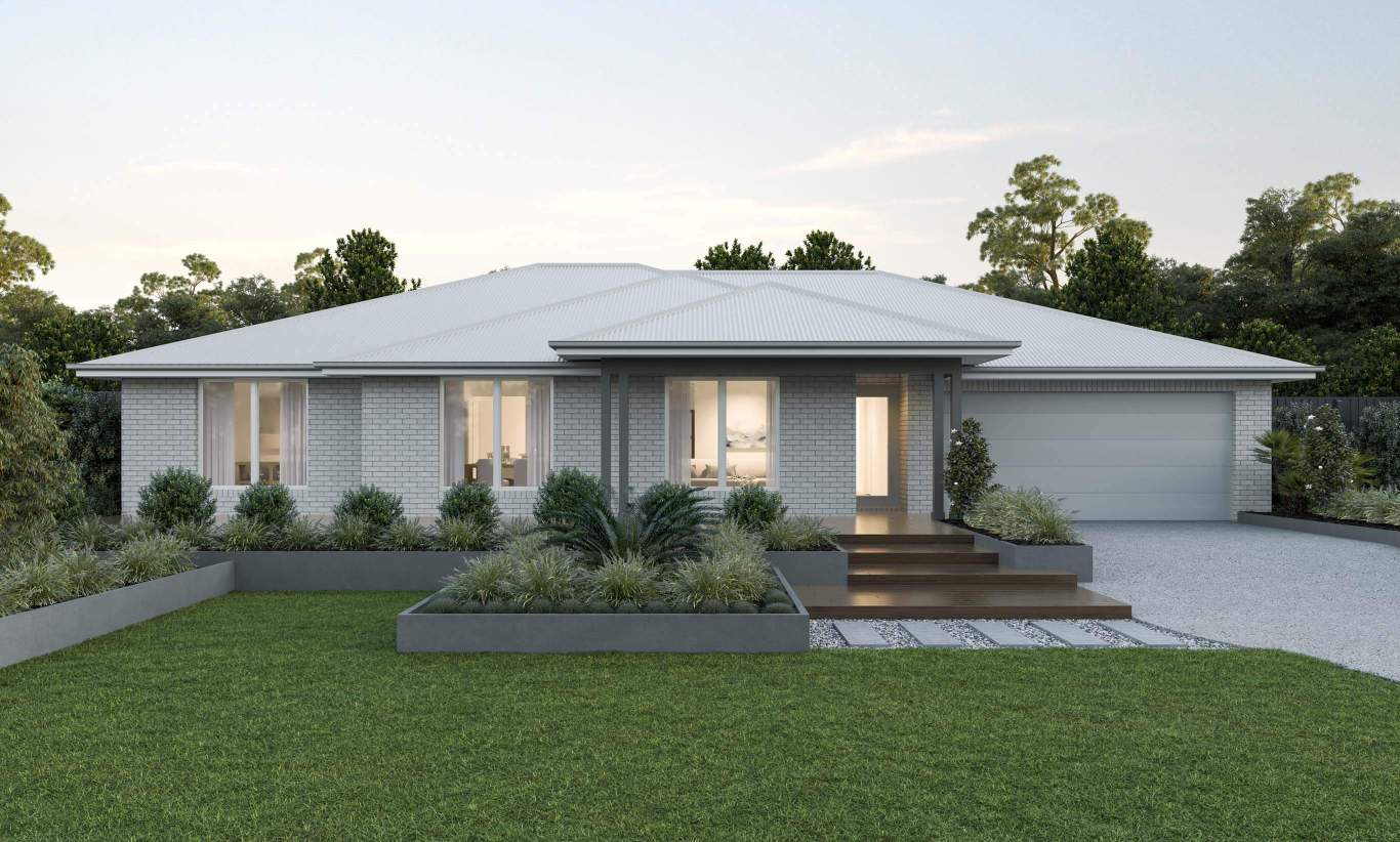 single storey home design everyday montillo highland facade