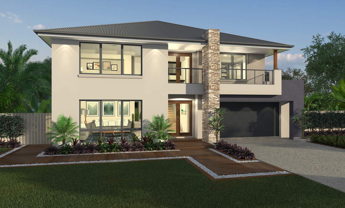 Montrose Facade - Tallavera Montrose Facade - Tallavera 2 Storey Home Design - McDonald Jones